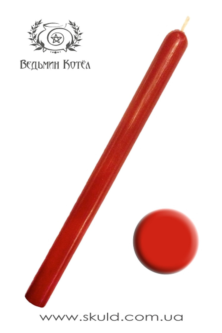 Свічка воскова червона