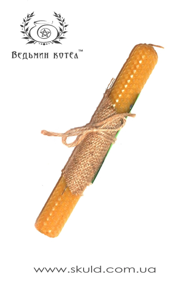 Свічка з вощини з Лавандою