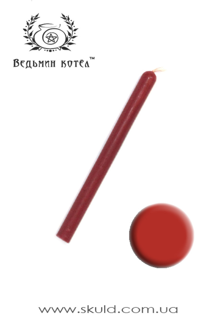 Свічка червона годинна